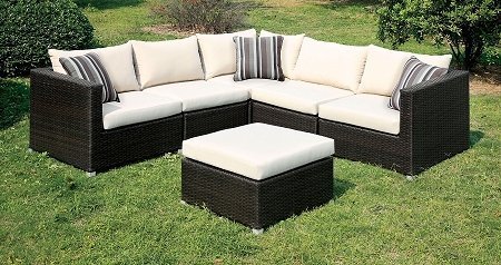 “The Panama” Outdoor Sectional in Ivory or Brown