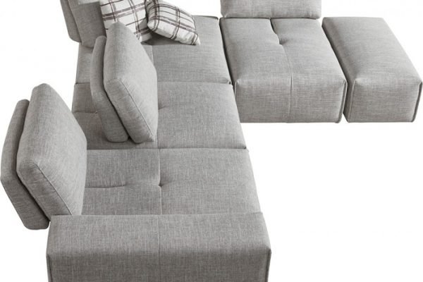 “The Sasha” Modern Grey Fabric Sectional – COMING IN END OF FEBRUARY!